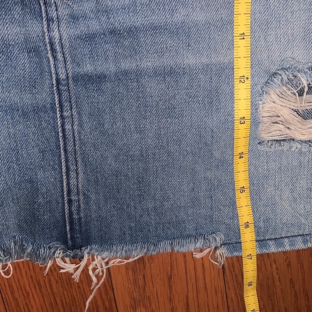 3x1 Made Here Celine denim vintage mini skirt sz30 - Picture 9 of 11
